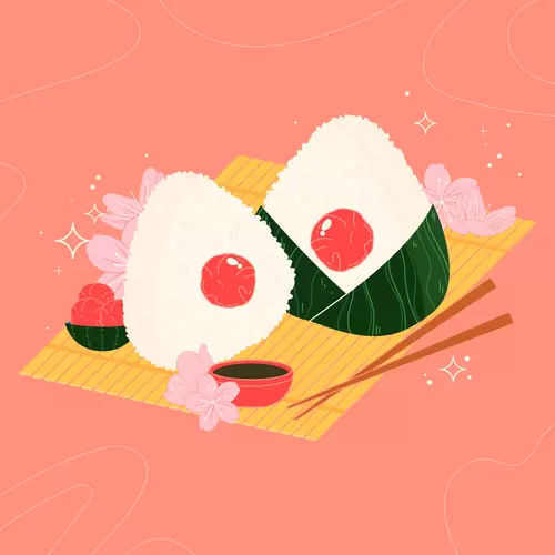 Japanese food Illustration Material