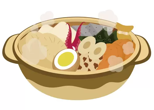 Oden,Japanese cuisine Illustration Material