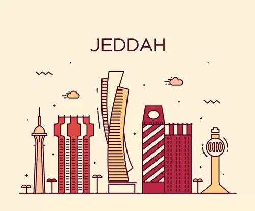 Global City,Jeddah Illustration Material