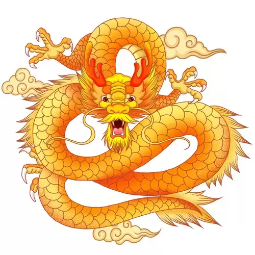 Chinese Dragon Illustration Material