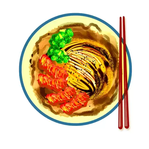 Chinese Cuisine Illustration Material