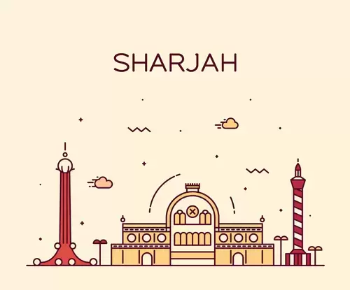 Global City,Sharjah Illustration Material
