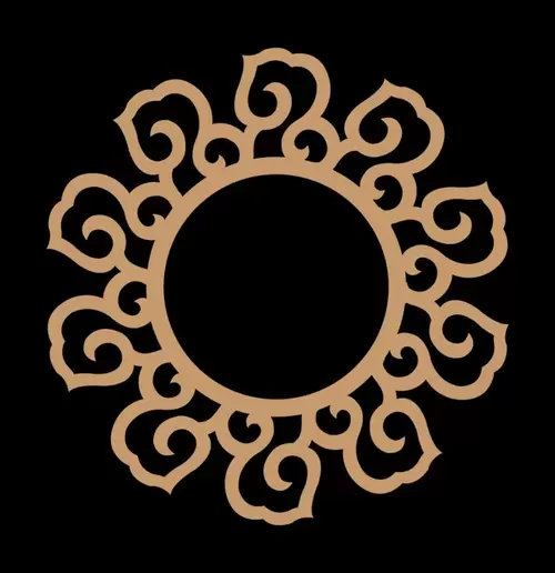 Chinese classical circular pattern, Illustration Material