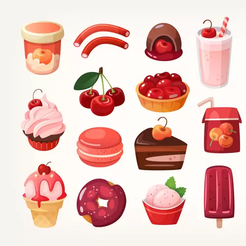 Dessert Illustration Material