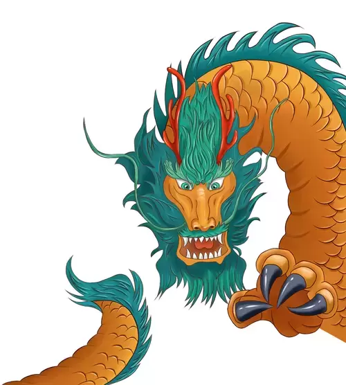 Chinese Dragon Illustration Material