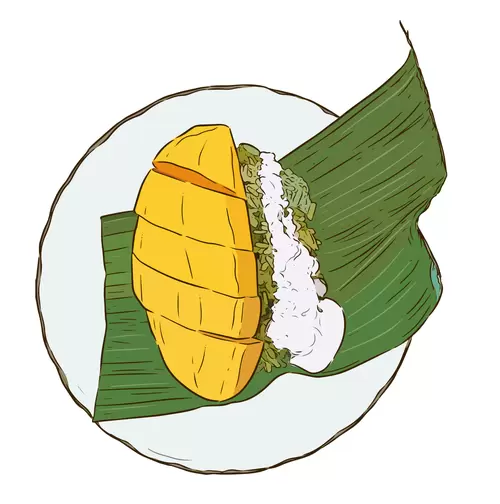 Thai food Illustration Material