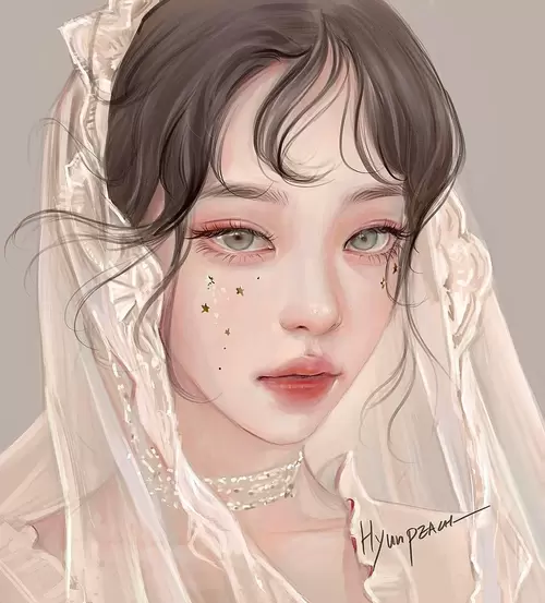 Beautiful Girl,Bride Illustration Material