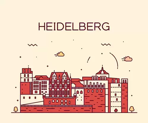 Global City,Heidelberg Illustration Material