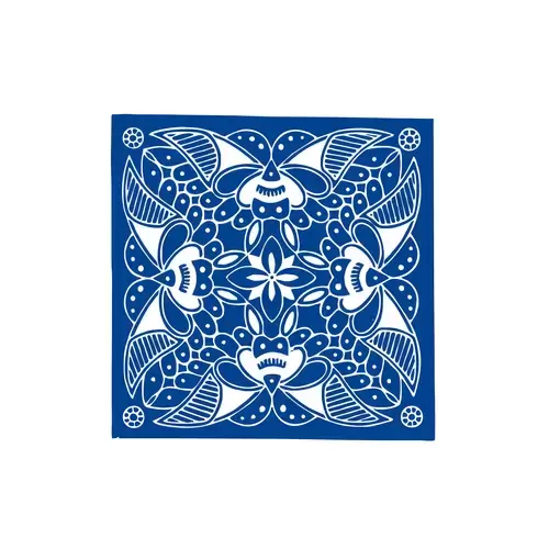 Blue And White Porcelain Pattern Illustration Material