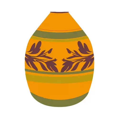 ancient pottery pattern Illustration Material