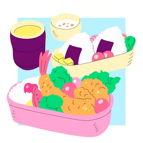 Japanese food Illustration Material