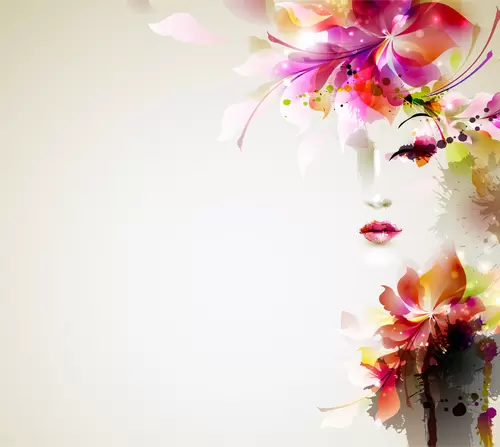 Fashion Woman,Cartoon Avatar Illustration Material
