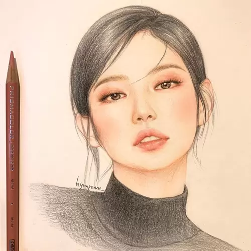 Beautiful Girl,Proud Illustration Material