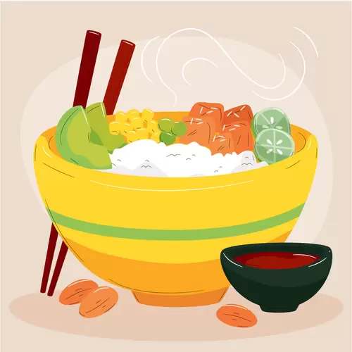 Local cuisine Illustration Material