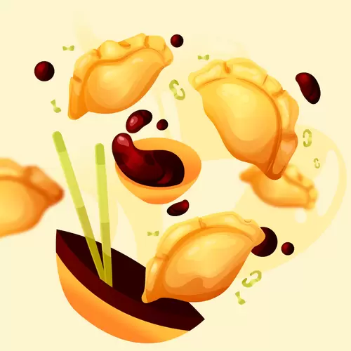 Japanese food Illustration Material