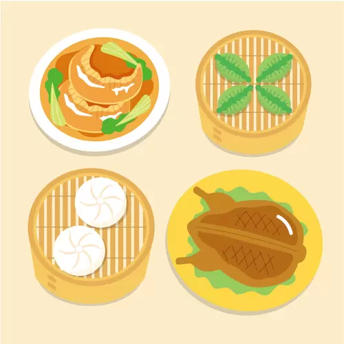 Local cuisine Illustration Material