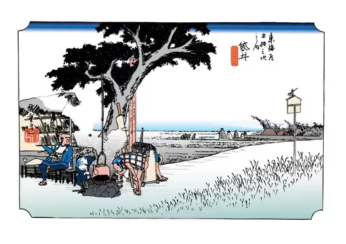 Japanese Ukiyo-e Illustration Material