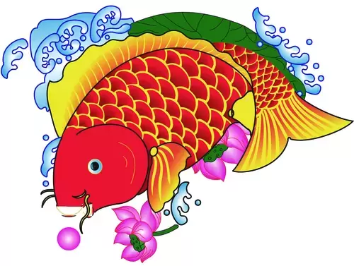 Lucky Doll,Carp Illustration Material