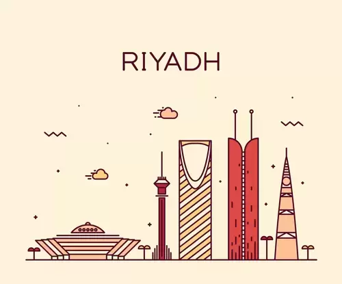 Global City,Riyadh Illustration Material