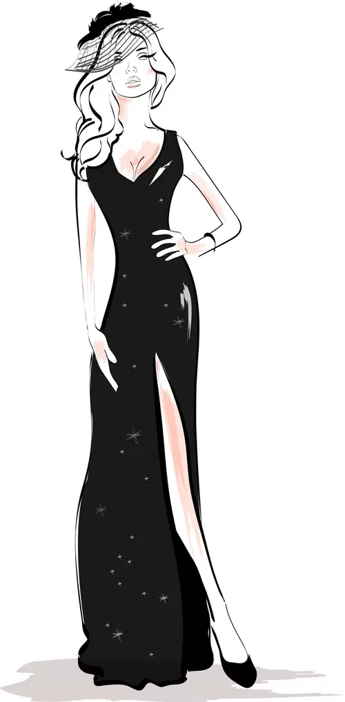 Fashion Women Illustration Material