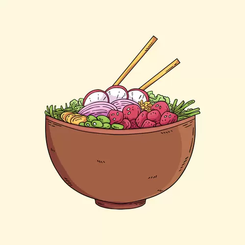 Local cuisine Illustration Material