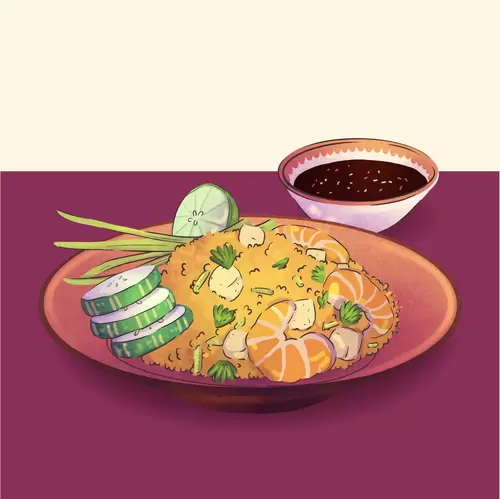 Local cuisine Illustration Material