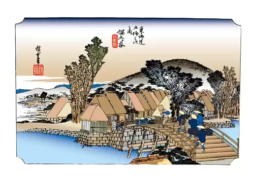 Japanese Ukiyo-e Illustration Material