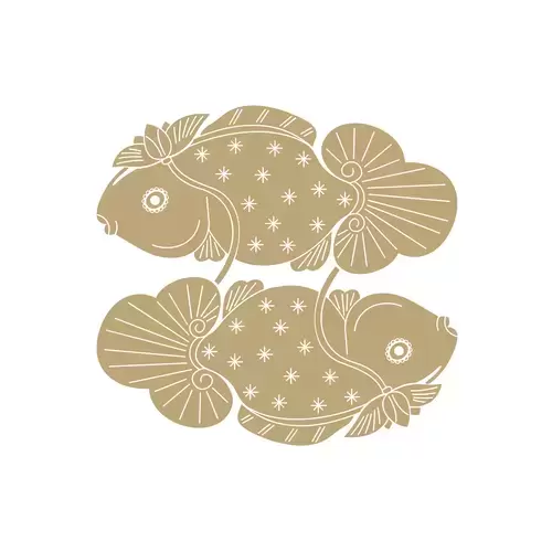 Openwork engraving pattern,Carp Illustration Material