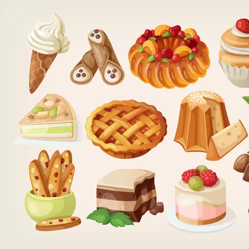 Dessert Illustration Material