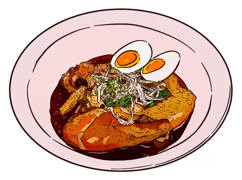 Thai food Illustration Material