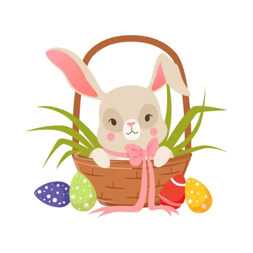 Cute rabbit Illustration Material