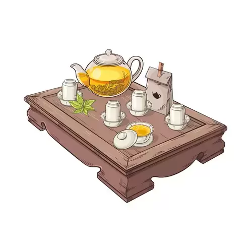 Tea Set Icon,Tea table Illustration Material