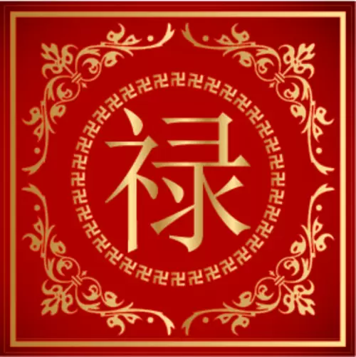 Chinese character pattern,fortune Illustration Material