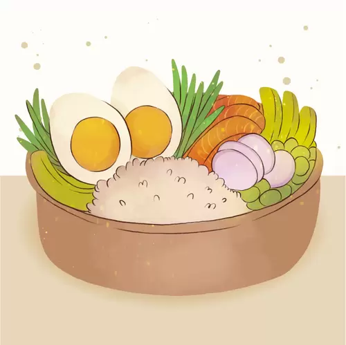 Local cuisine Illustration Material