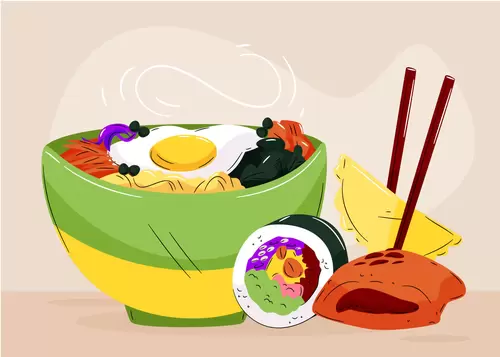 Local cuisine Illustration Material