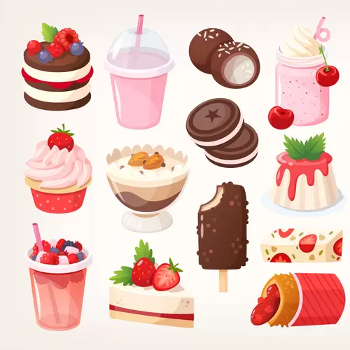 Dessert Illustration Material