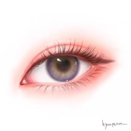 Beautiful Girl,Eye Illustration Material