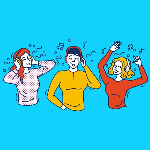 Boys and girls, Cartoon characters Illustration Material
