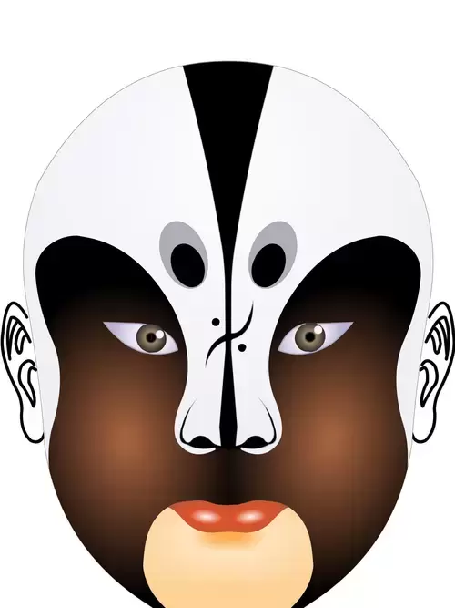 Peking Opera Masks Illustration Material