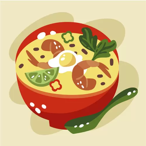 Local cuisine Illustration Material