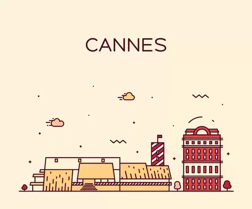 Global City,Cannes Illustration Material