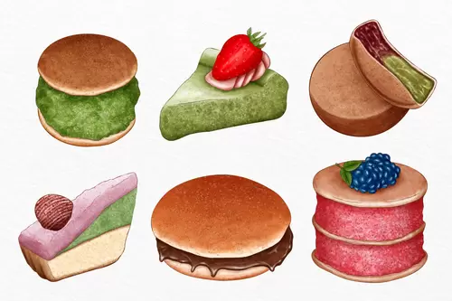 Japanese food Illustration Material