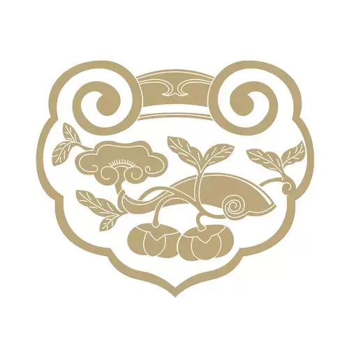 Openwork engraving pattern,Carp Illustration Material