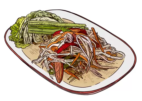 Thai food Illustration Material