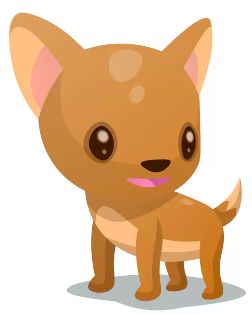 Cartoon Dog Illustration Material