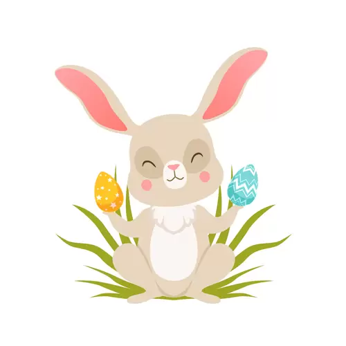 Cute rabbit Illustration Material