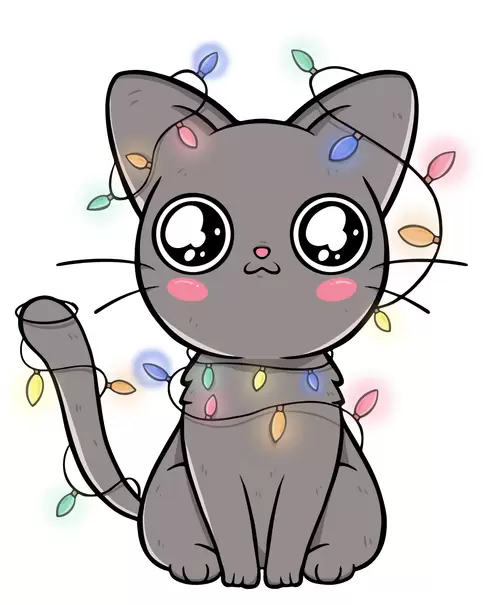 Cute cat Illustration Material
