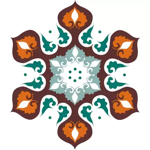 Symmetrical Pattern Illustration Material