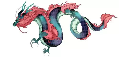 Legendary Animal,Azure Dragon Illustration Material