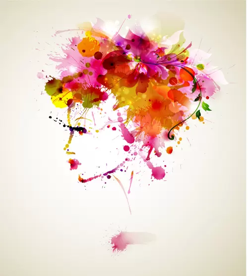 Fashion Woman,Cartoon Avatar Illustration Material